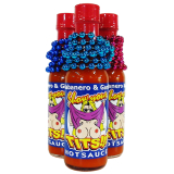 Show Your TITS!!! Habanero Garlic Hot Sauce mit Mardi Gras Perlen, 148ml