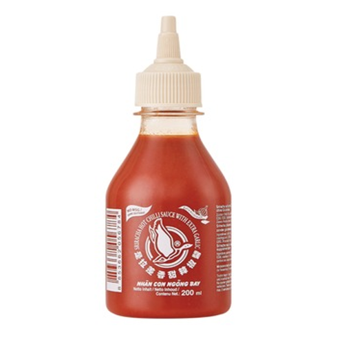 Sriracha Chilli Sauce with extra Garlic  no MSG 200 ml