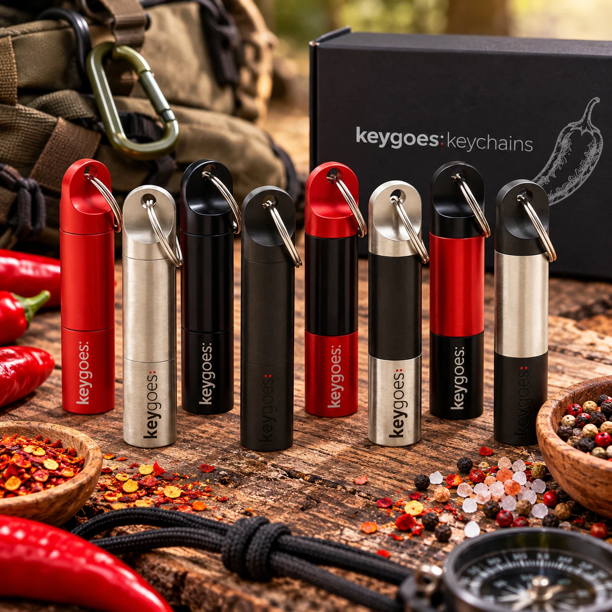 KEYGOES:DUO OUTDOOR EDC (EVERYDAY CARRY)