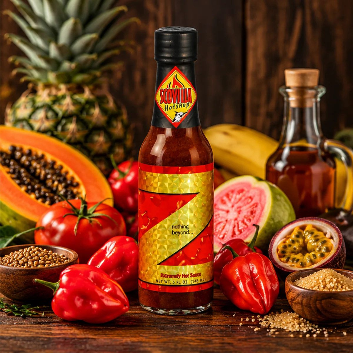 CaJohns Z`... NOTHING BEYOND Hot Sauce, 148 ml