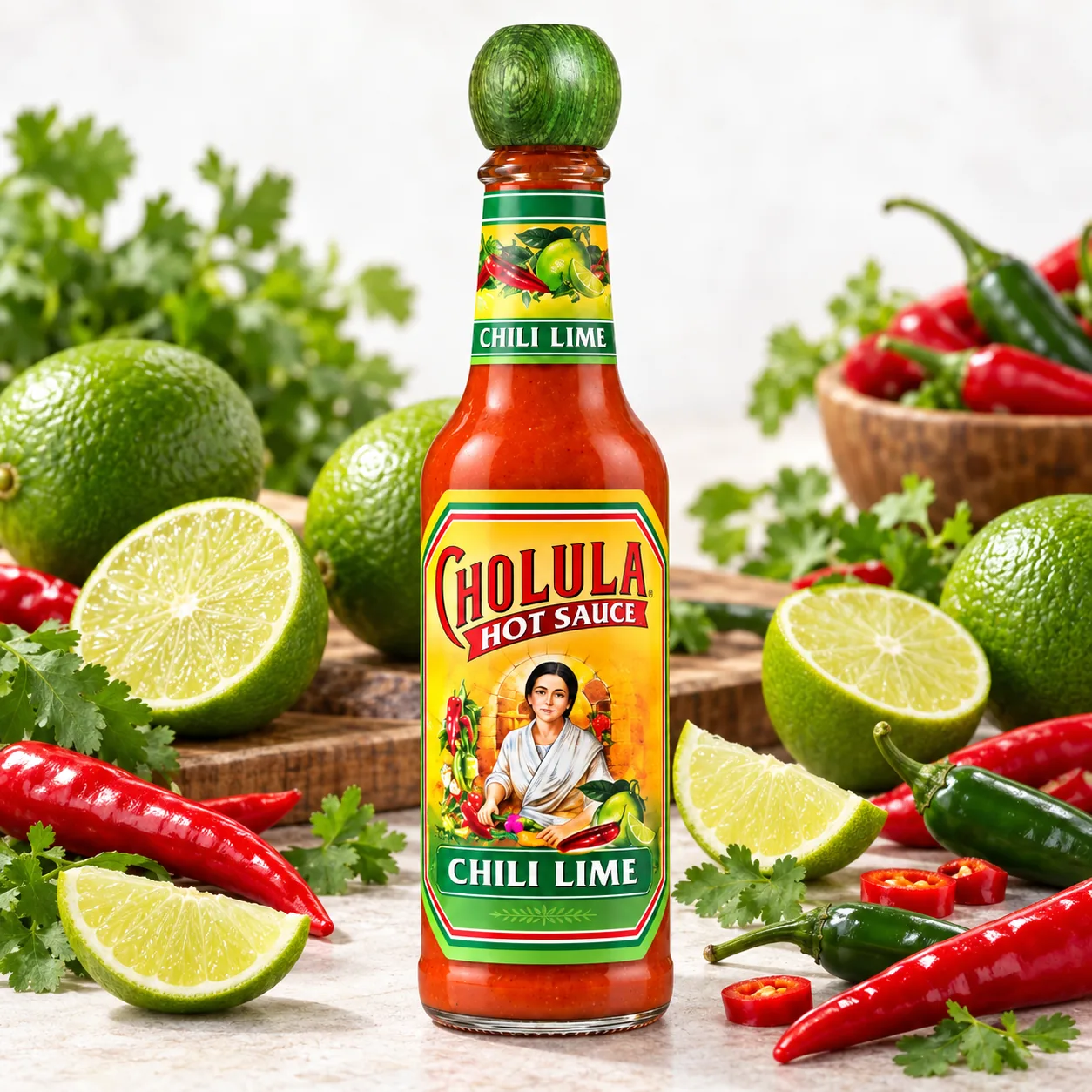 Cholula Chili Lime Hot Sauce, 148ml