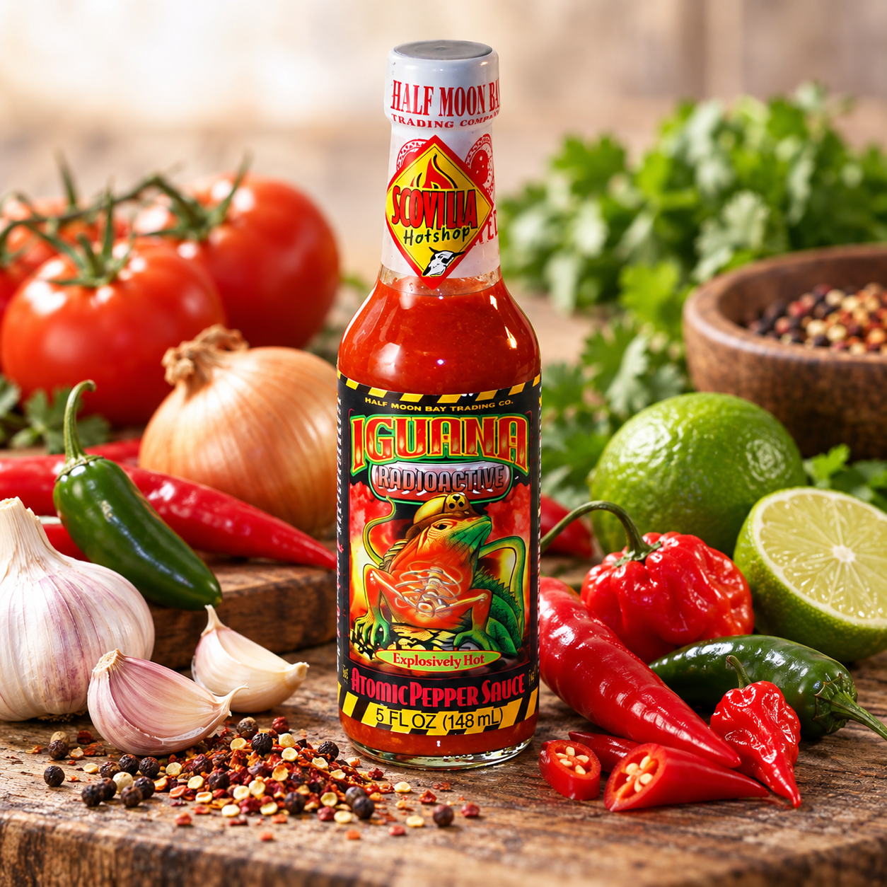 Iguana Radioactive - Atomic Pepper Sauce, 148ml