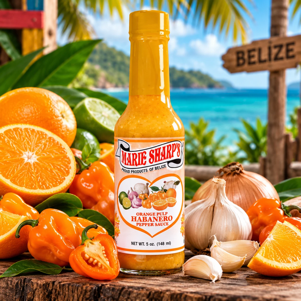 Marie Sharp’s Orange Pulp Habanero Pepper Sauce 148 ml