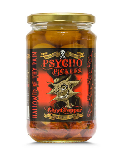 PSYCHO PICKLES -- Ghost Pepper Onions