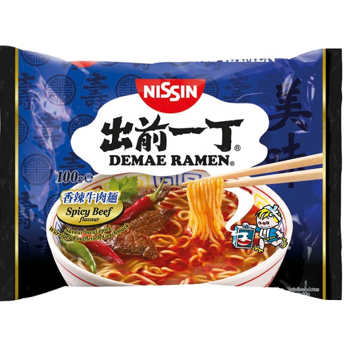 Demae Ramen Instant Noodles Spicy Beef 100g